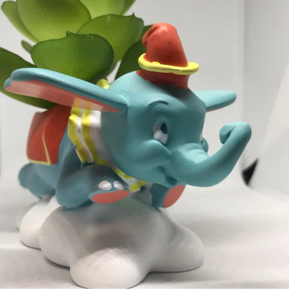 Disney Parks Dumbo The Flying Elephant Artificial Succulent Planter Figure